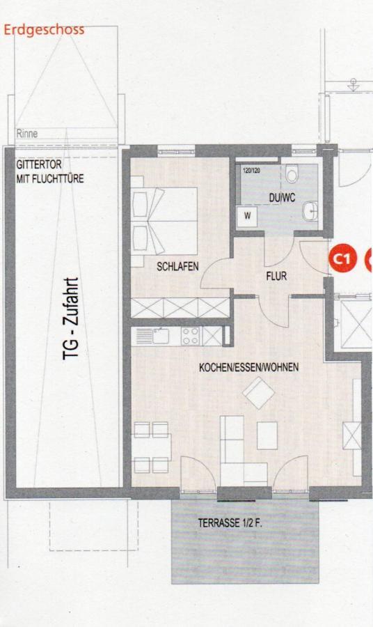Antike & Modern Deluxe 2 Mit Terrasse Apartment Leipheim Luaran gambar